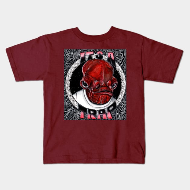 It's a trap Kids T-Shirt by selandrian